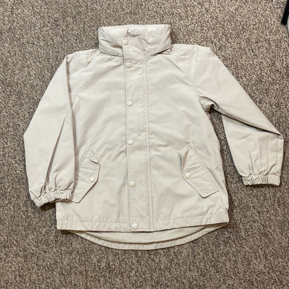 GU 140 Kids' Cream Hooded Jacket Size 140 Approximately M L